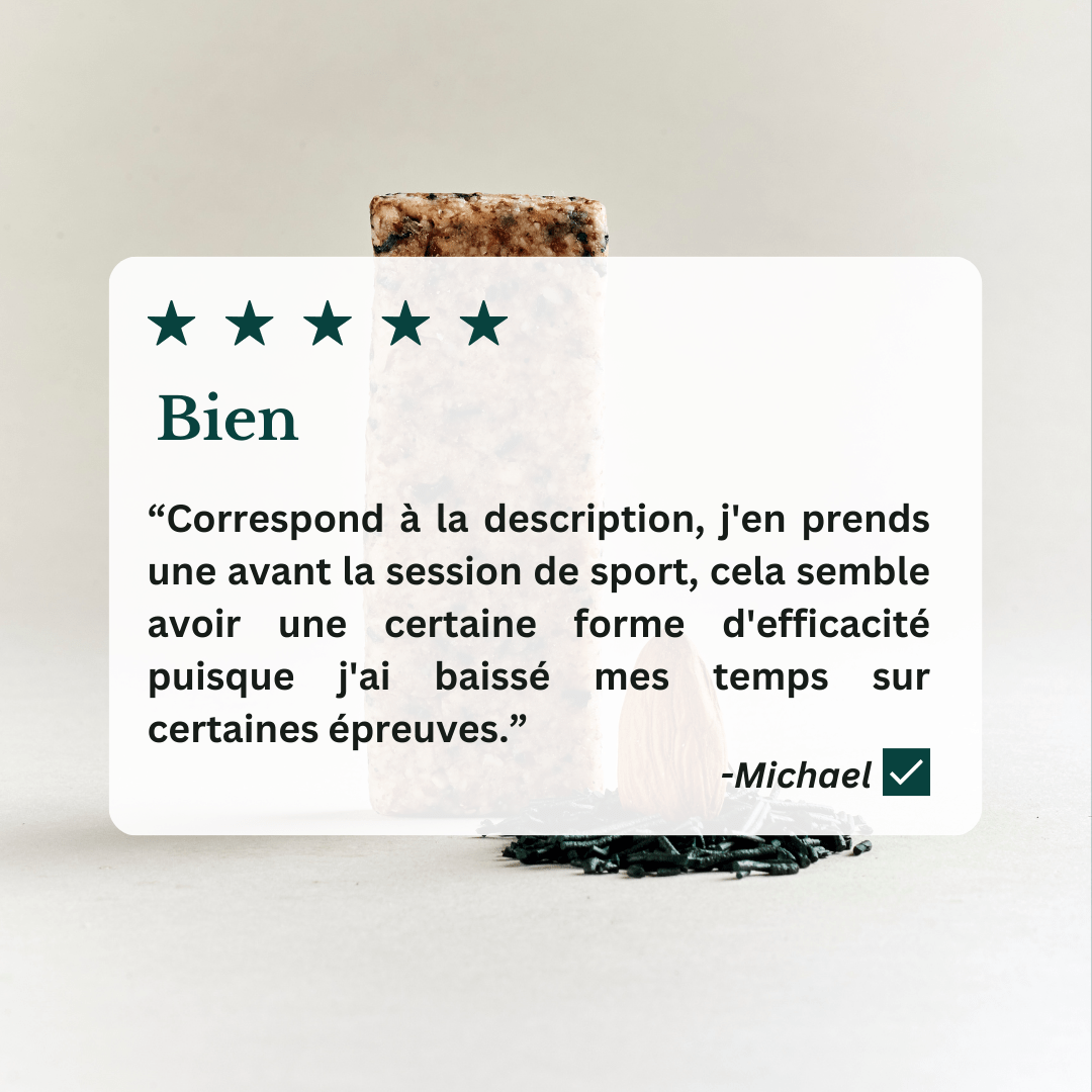 Avis sur les barres protéinées à la spiruline de manjolive