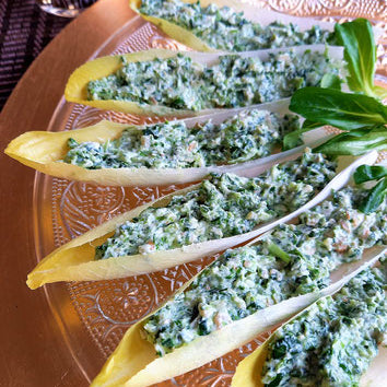 Endive apero à la spiruline