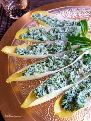 Endive apero à la spiruline