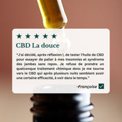 Huile CBD Full Spectrum Bio – La Douce 2,5%