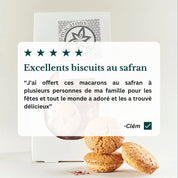 Macarons au safran bio
