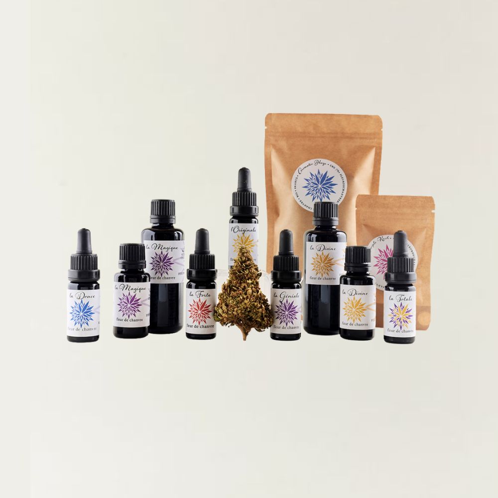 Les produits de la collections CBD de Manjolive
