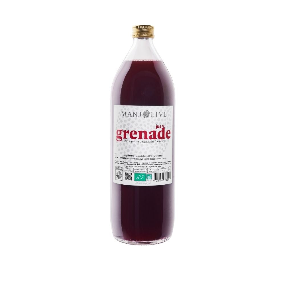 Jus de grenade bio en bouteille