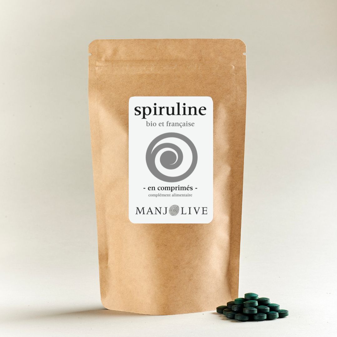 Comprimés de Spiruline avec un sachet de 100gr