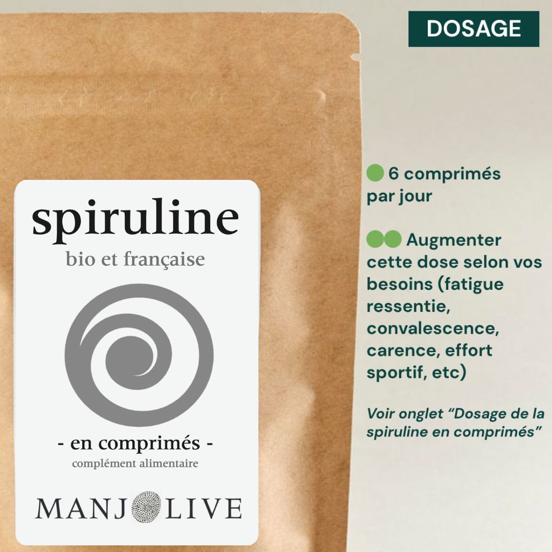 Dosage spiruline comprimés